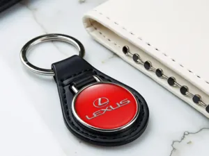 Lexus Portachiavi in Pelle Lucido Duro Stile Tuning